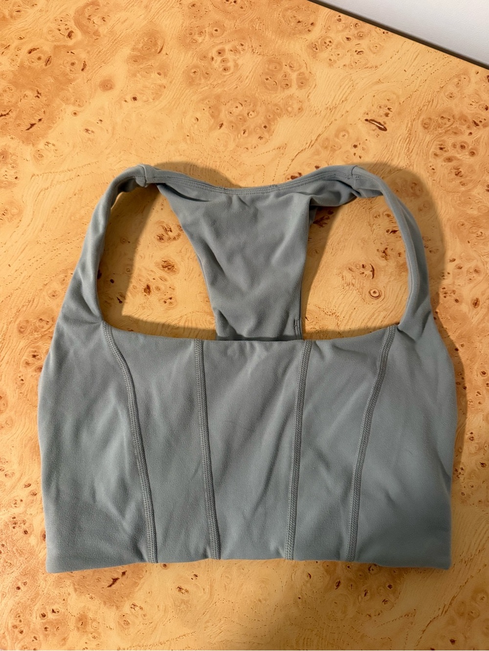l*space Slate Gray Racerback Sports Bralette